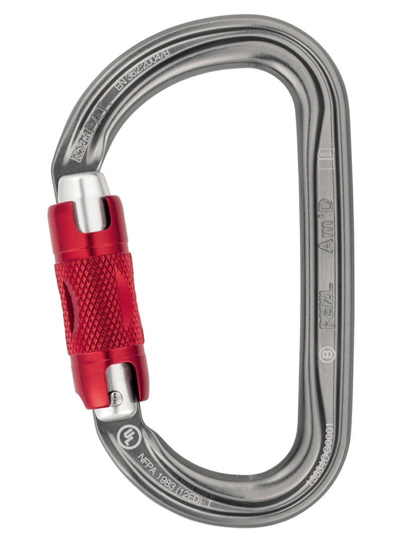 Petzl 11mm Aluminium Alloy Am'D Twist Lock Karabiner